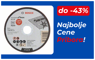 Bosch pribor - uvek najbolje cene!